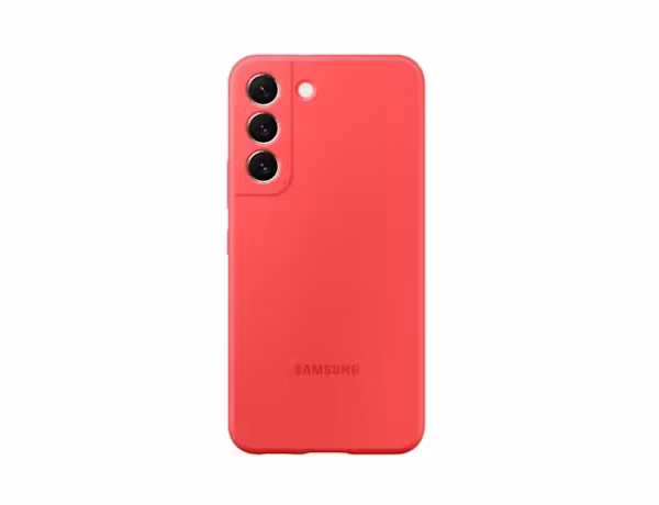 Silicone Cover for Samsung Galaxy S22 - Glow Red