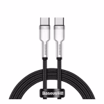 Baseus Cafule Metal Data USB Type C to USB Type C 5A 1m Cable - Black (CATJK-C01)