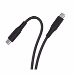 Promate PowerLink-CC120 60W Power Delivery Ultra-Fast USB-C Soft Silicon Cable - Black